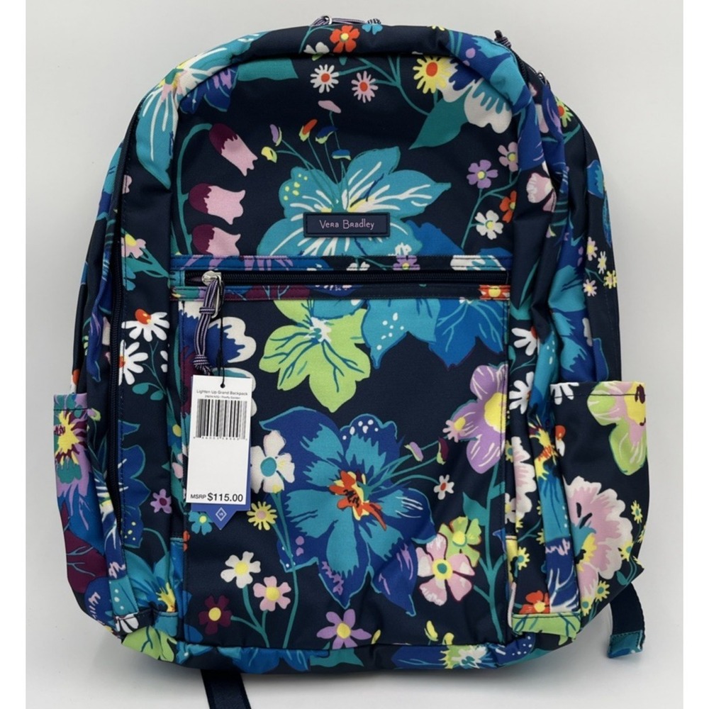 NEW!! Vera Bradley Lighten‎ Up Grand Firefly Garden Floral - Water Resistant